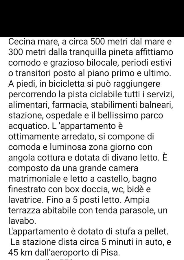 Appartamento Il Bucaniere A Marina Di Cecina Exterior photo
